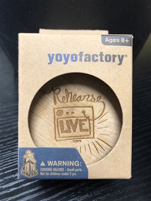 Rehearse Live Wooden Yoyo - Butterfly